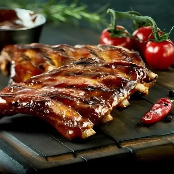 Свиные ребра под соусом BBQ